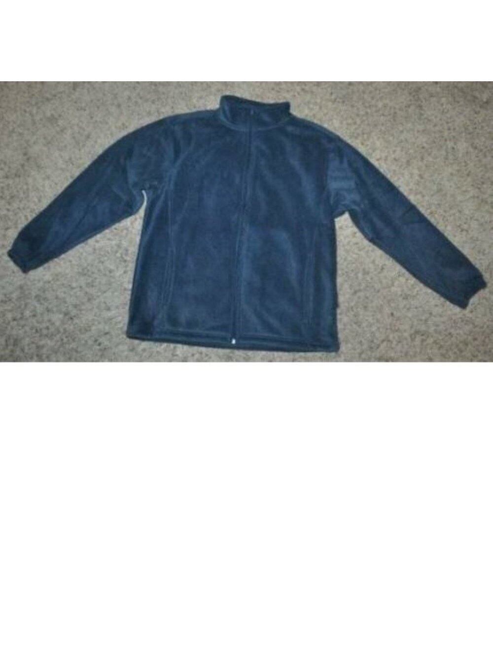 Pacifica Fleece Jacket M Mens Blue Zip Up Long Sleeve Lined Winter Pockets